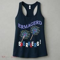 Funny 4th of July Ermagerd Sparklers Women's Tank Top thumb 3