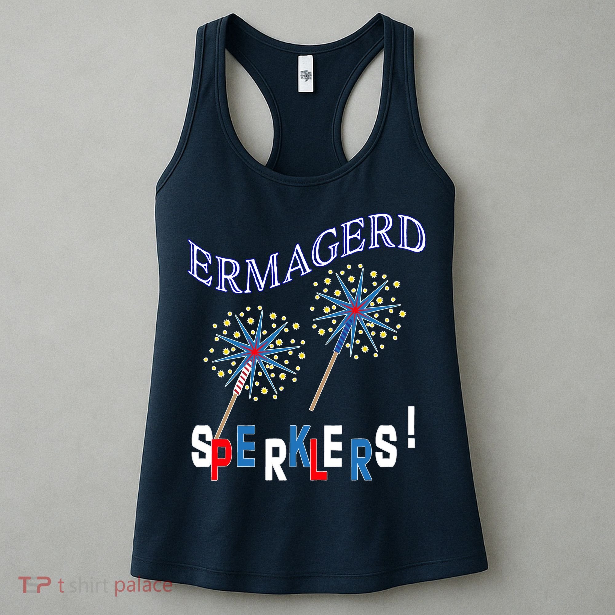 Funny 4th of July Ermagerd Sparklers Women's Tank Top