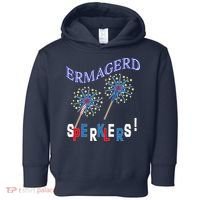 Funny 4th of July Ermagerd Sparklers Toddler Hoodie thumb 0