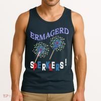 Funny 4th of July Ermagerd Sparklers Tank Top thumb 3