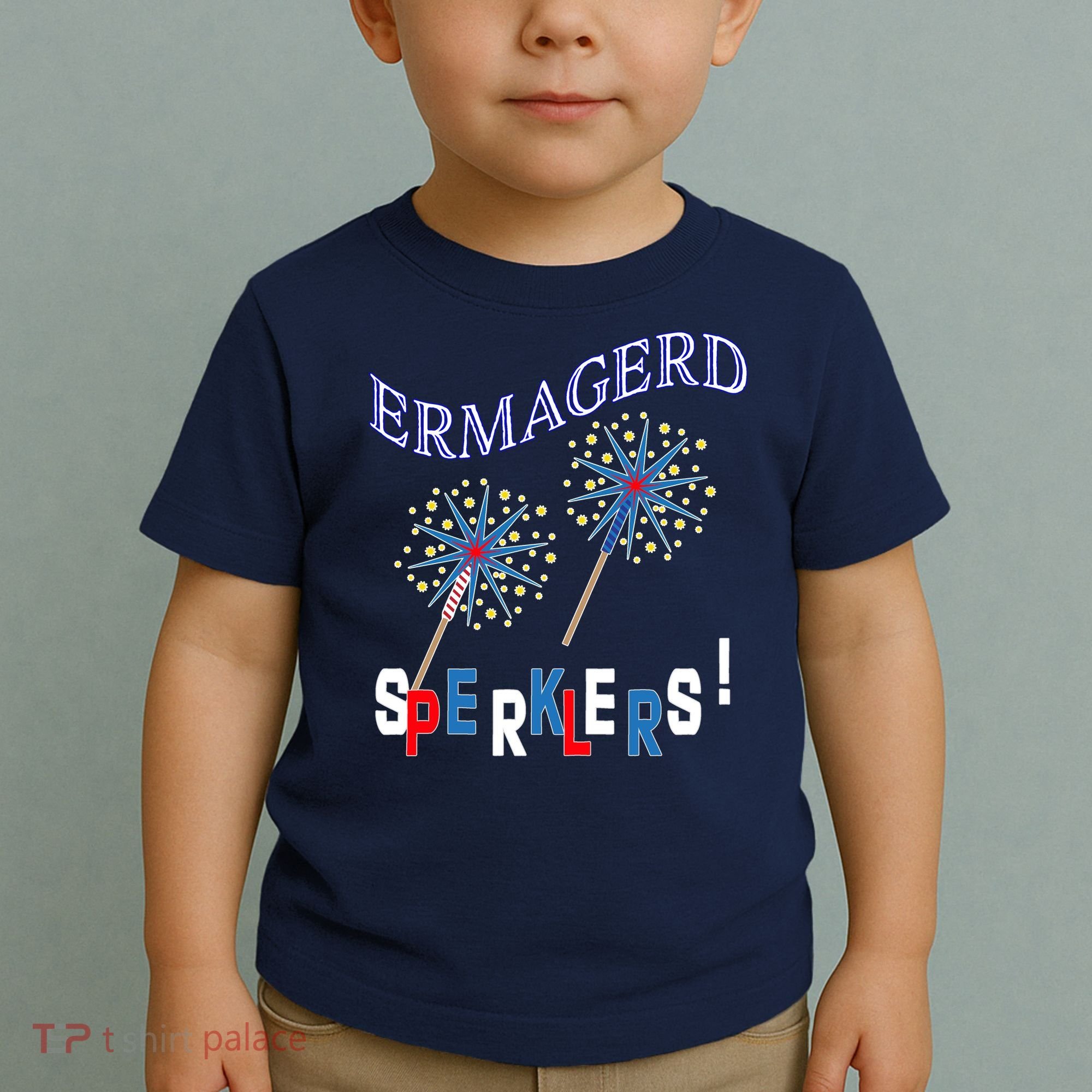 Funny 4th of July Ermagerd Sparklers Toddler T-Shirt