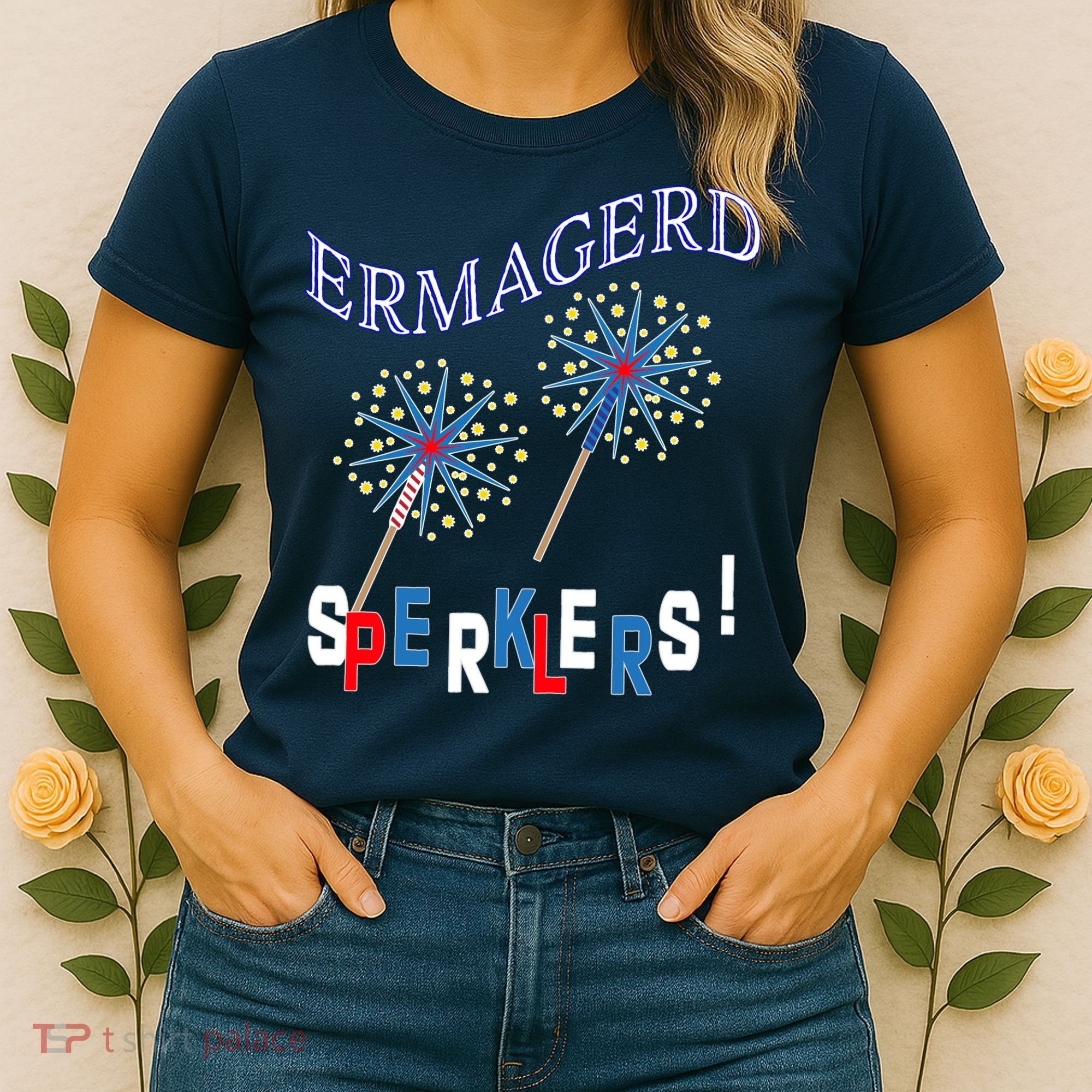 Funny 4th of July Ermagerd Sparklers Women's T-Shirt