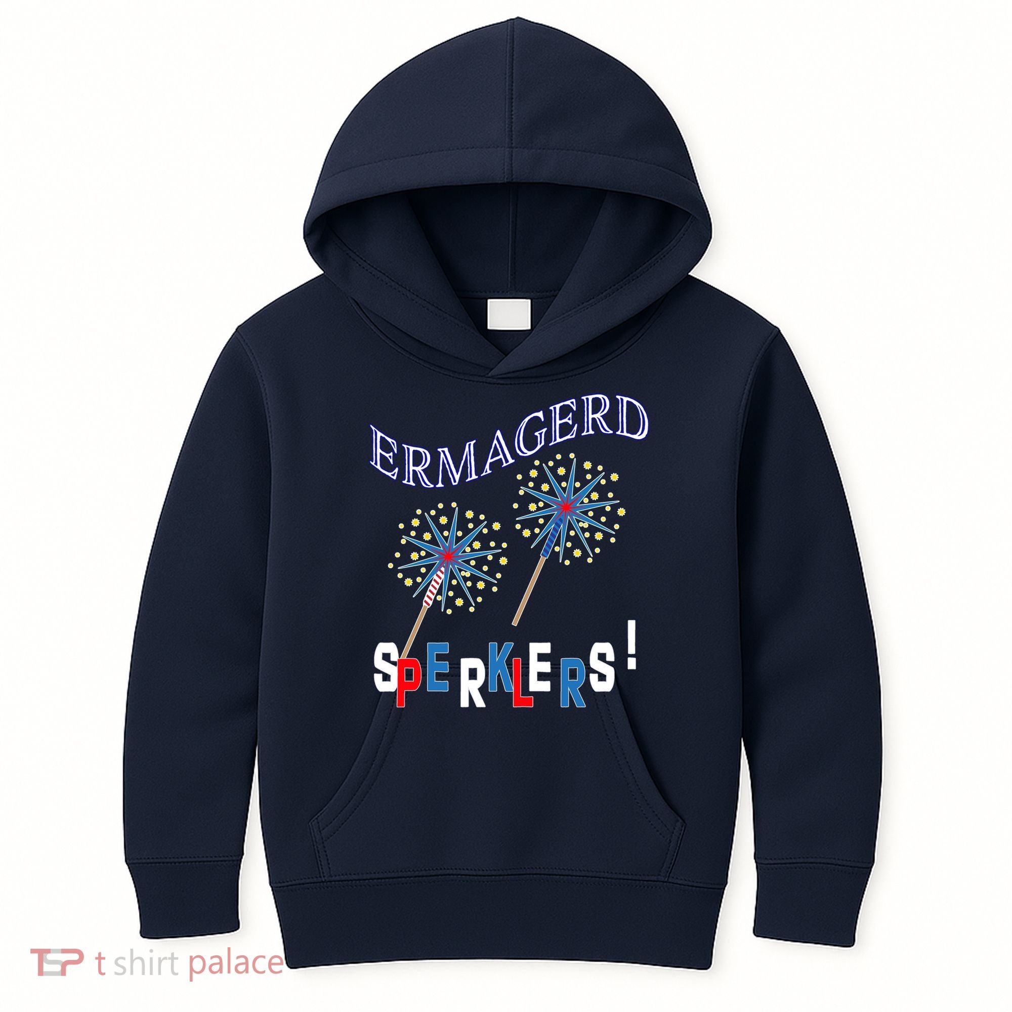 Funny 4th of July Ermagerd Sparklers Kids Hoodie