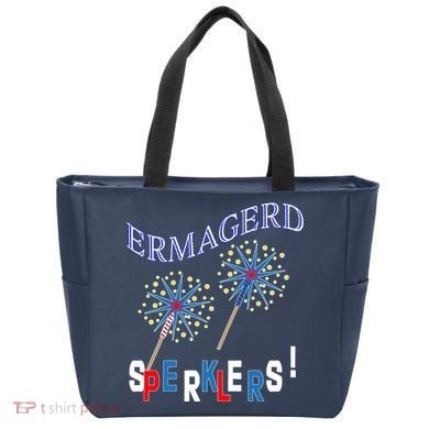 Funny 4th of July Ermagerd Sparklers Tote Bag