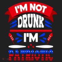 Funny 4th of July Not Drunk Patriotic Women's Sweatshirt thumb 2