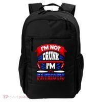 Funny 4th of July Not Drunk Patriotic Backpack thumb 0