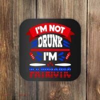 Funny 4th of July Not Drunk Patriotic Coaster thumb 0