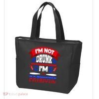 Funny 4th of July Not Drunk Patriotic Tote Bag thumb 3