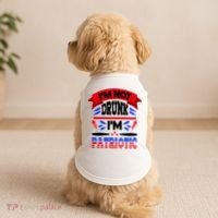 Funny 4th of July Not Drunk Patriotic Doggie Tank thumb 2