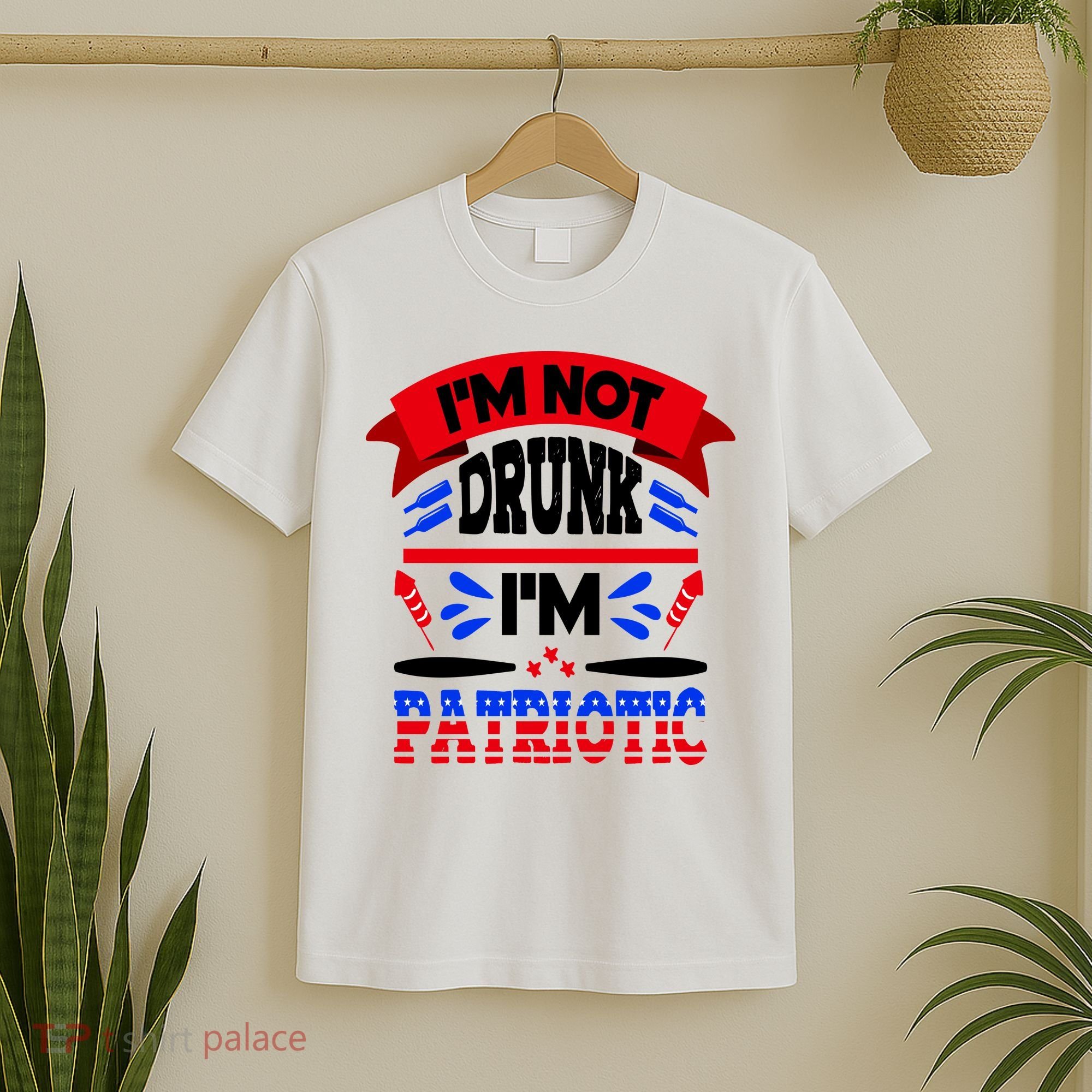 Funny 4th of July Not Drunk Patriotic T-Shirt