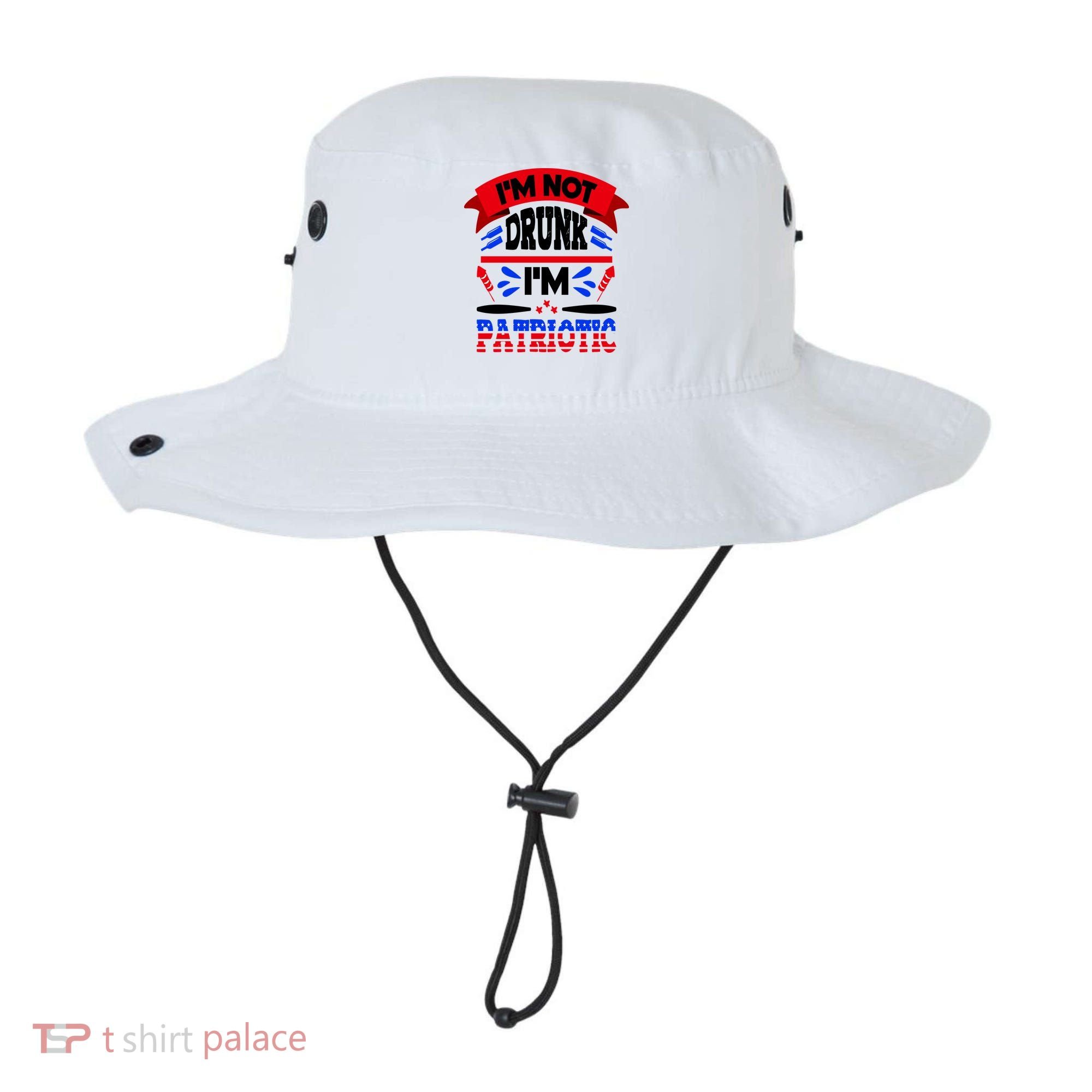Funny 4th of July Not Drunk Patriotic Bucket Hat