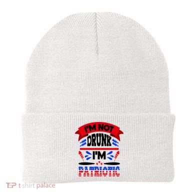 Funny 4th of July Not Drunk Patriotic Beanie