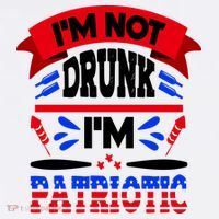 Funny 4th of July Not Drunk Patriotic Mousepad thumb 1