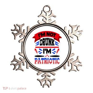 Funny 4th of July Not Drunk Patriotic Ornament