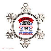 Funny 4th of July Not Drunk Patriotic Ornament thumb 0