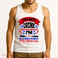 Funny 4th of July Not Drunk Patriotic Tank Top thumb 3