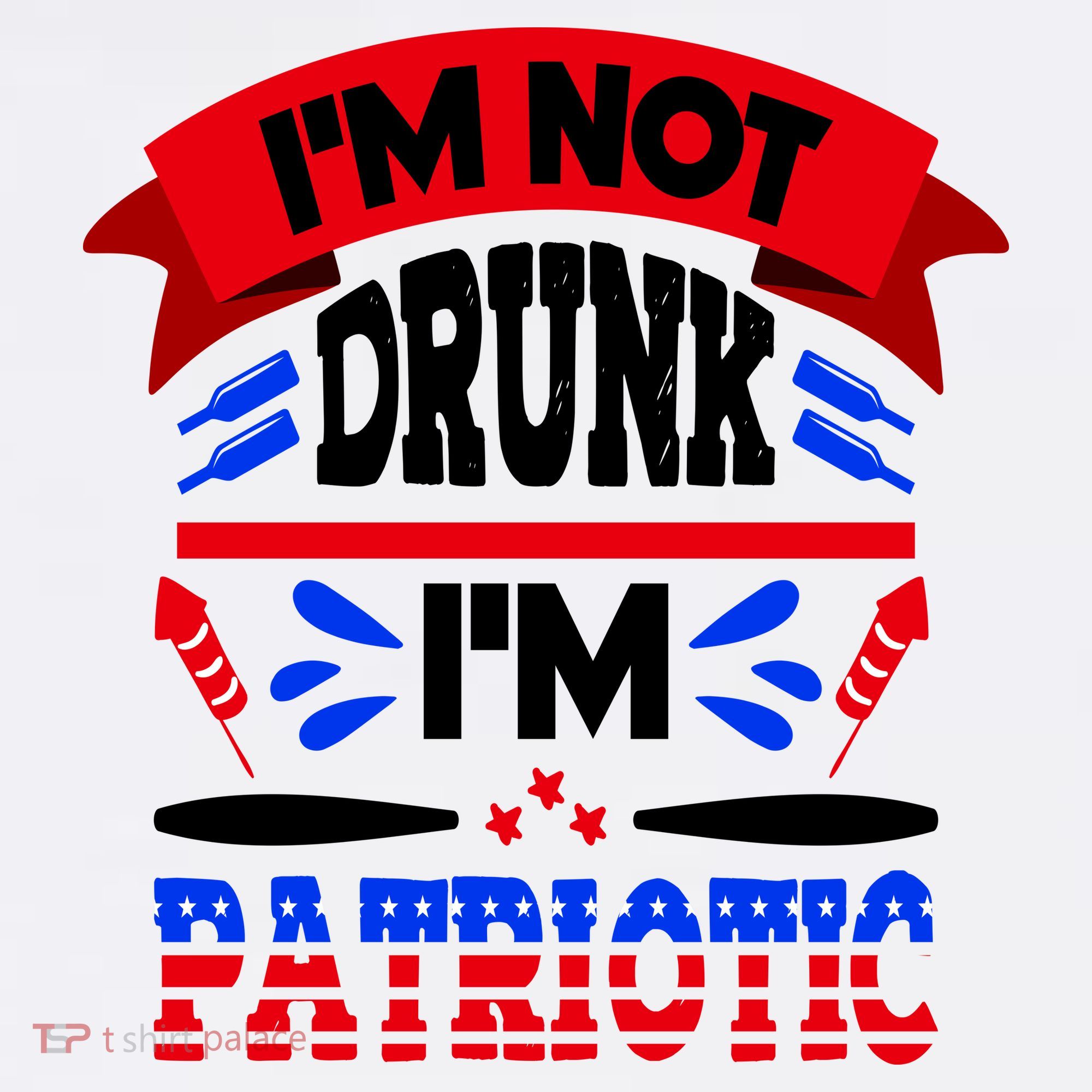 Funny 4th of July Not Drunk Patriotic Visor