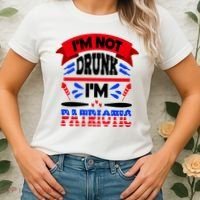Funny 4th of July Not Drunk Patriotic Women's T-Shirt thumb 2