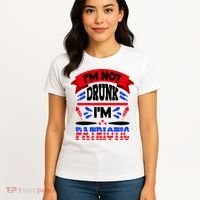 Funny 4th of July Not Drunk Patriotic Women's T-Shirt thumb 4