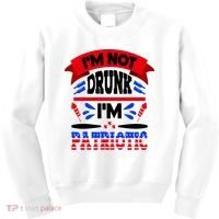 Funny 4th of July Not Drunk Patriotic Kids Sweatshirt thumb 0