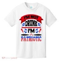 Funny 4th of July Not Drunk Patriotic Kids T-Shirt thumb 0