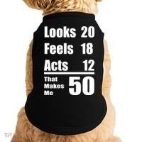 Funny 50th Birthday Fifty Years Doggie Tank thumb 0