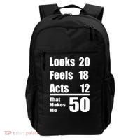 Funny 50th Birthday Fifty Years Backpack thumb 0