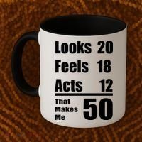 Funny 50th Birthday Fifty Years Coffee Mug thumb 2
