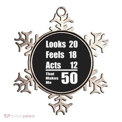 Funny 50th Birthday Fifty Years Ornament