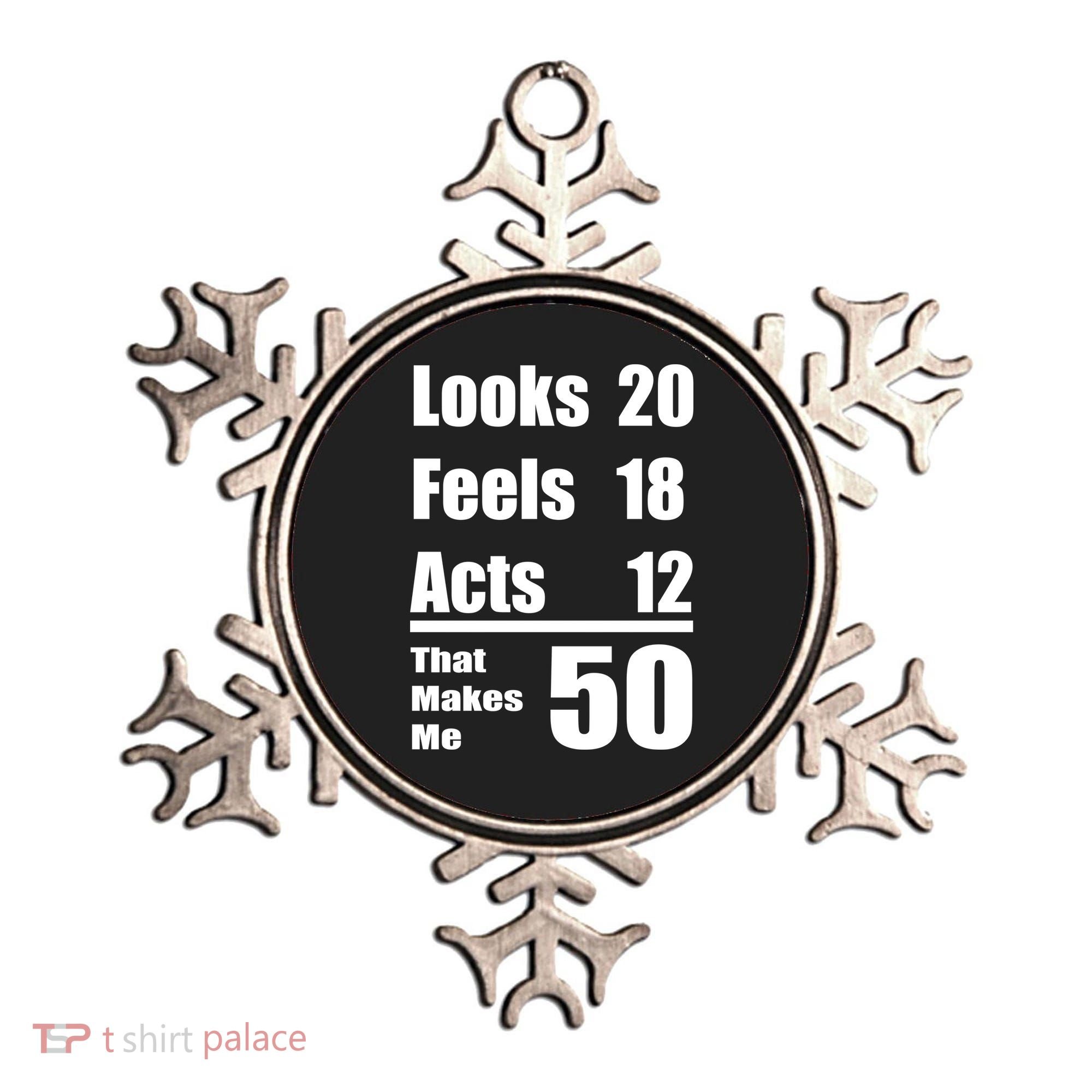 Funny 50th Birthday Fifty Years Ornament