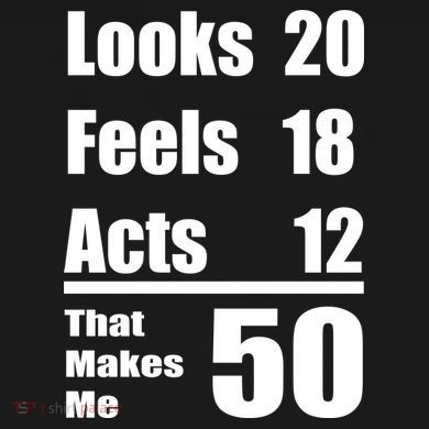 Funny 50th Birthday Fifty Years Tall Hoodie