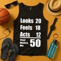 Funny 50th Birthday Fifty Years Tank Top thumb 4
