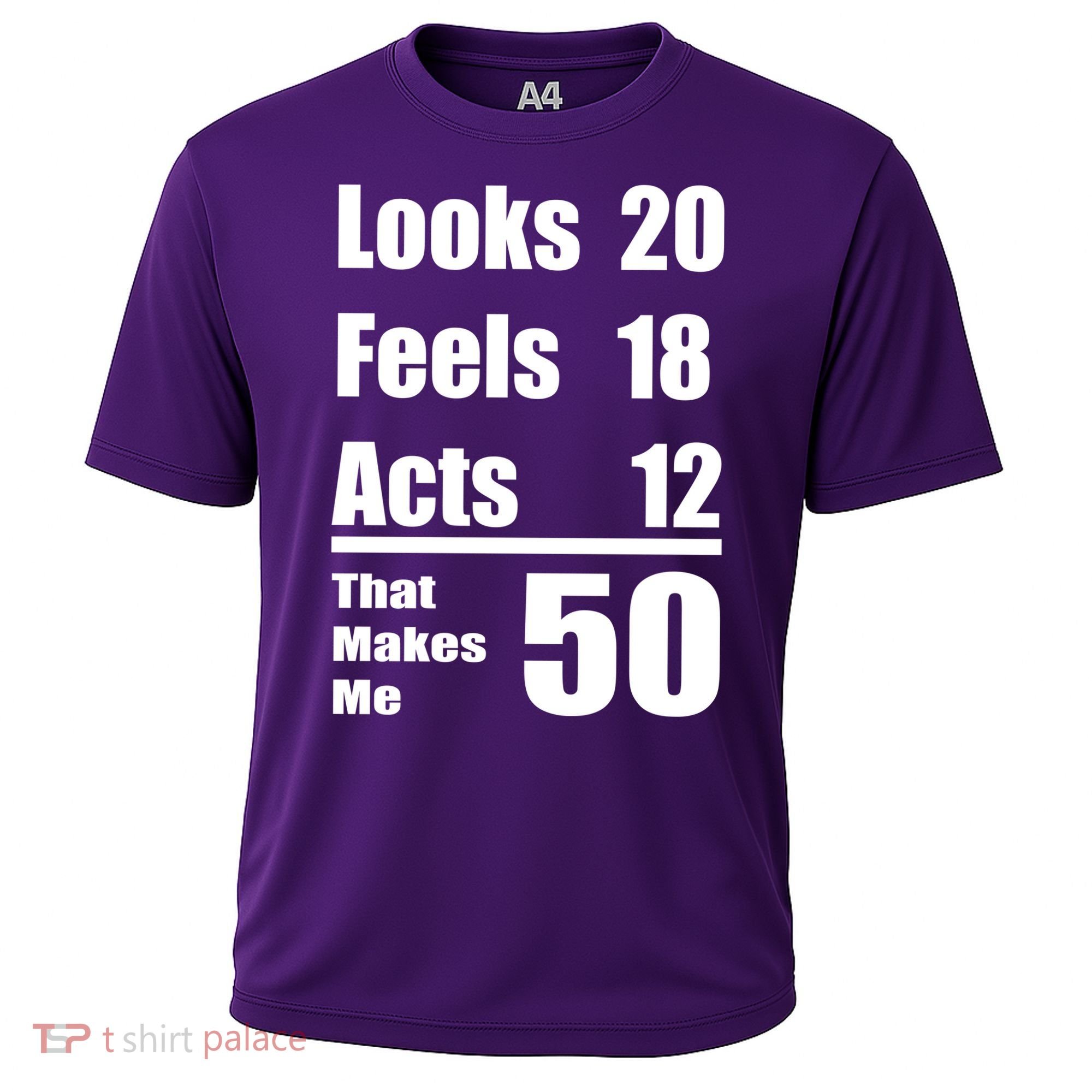 Funny 50th Birthday Fifty Years Cooling Performance Crew T-Shirt