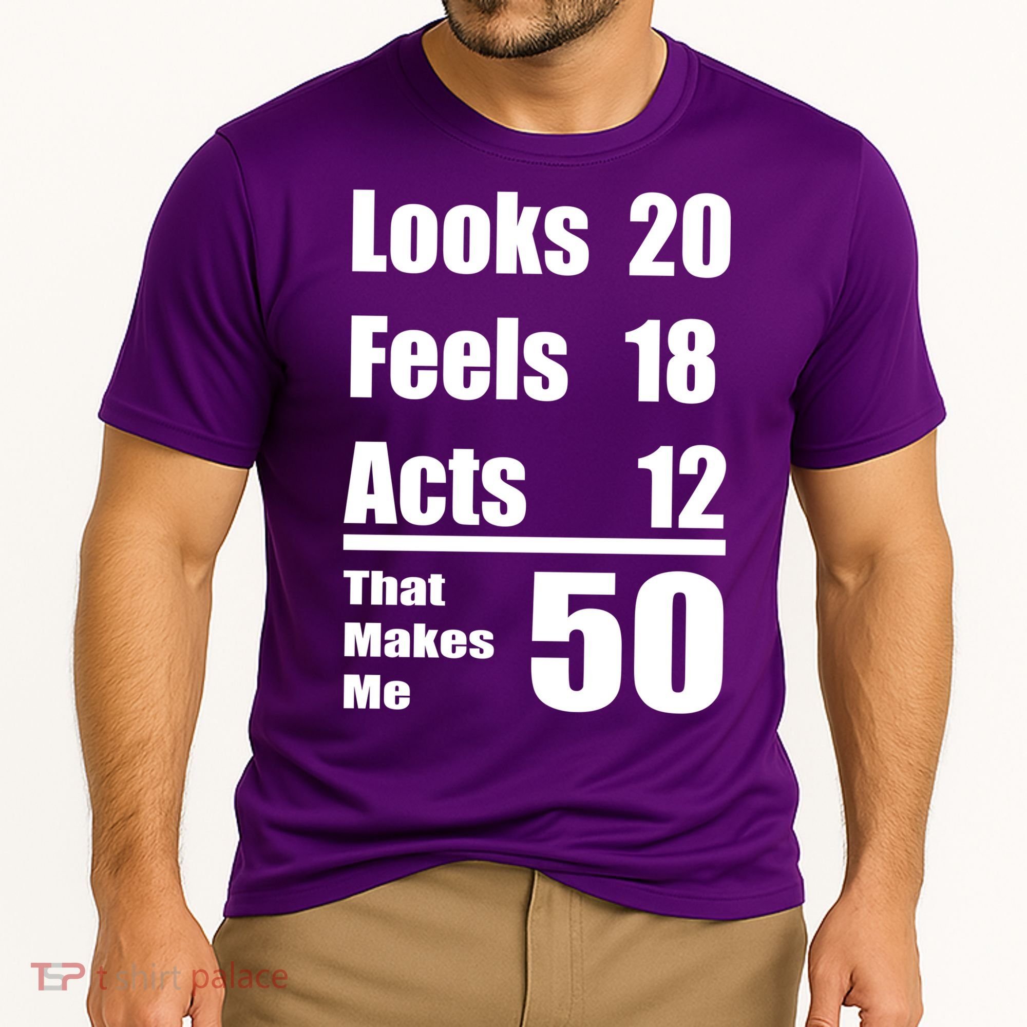 Funny 50th Birthday Fifty Years Cooling Performance Crew T-Shirt