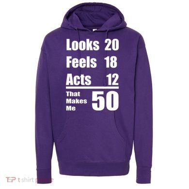 Funny 50th Birthday Fifty Years Hoodie