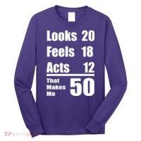 Funny 50th Birthday Fifty Years Long Sleeve Shirt thumb 0