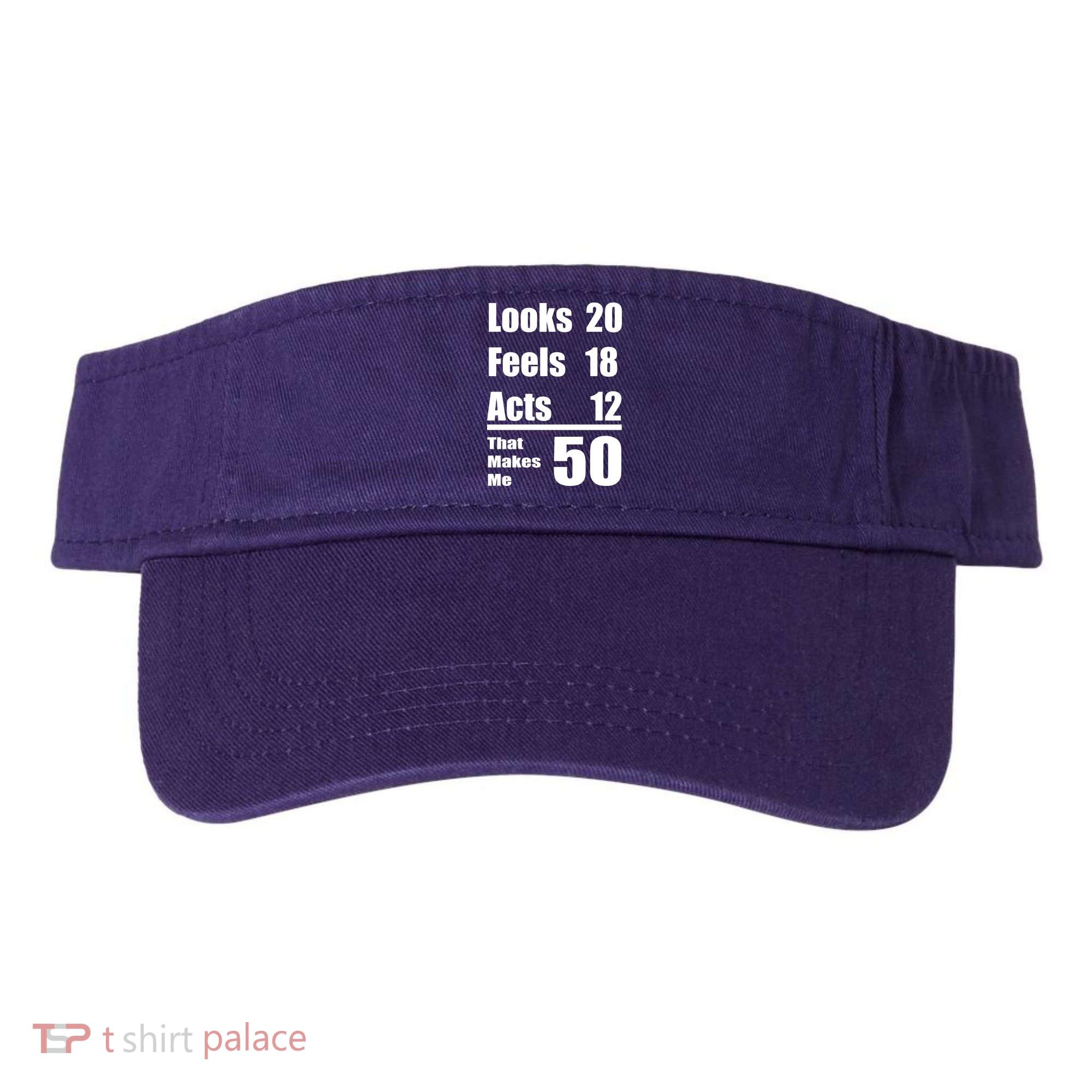 Funny 50th Birthday Fifty Years Visor