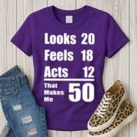 Funny 50th Birthday Fifty Years Women's T-Shirt thumb 3