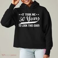 Funny 50th Birthday: It Took Me 50 Years To Look This Good Ladies Heavyweight Boxy Pullover Hoodie thumb 0