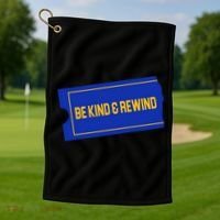 Funny 90s Be Kind Rewind Golf Towel thumb 1