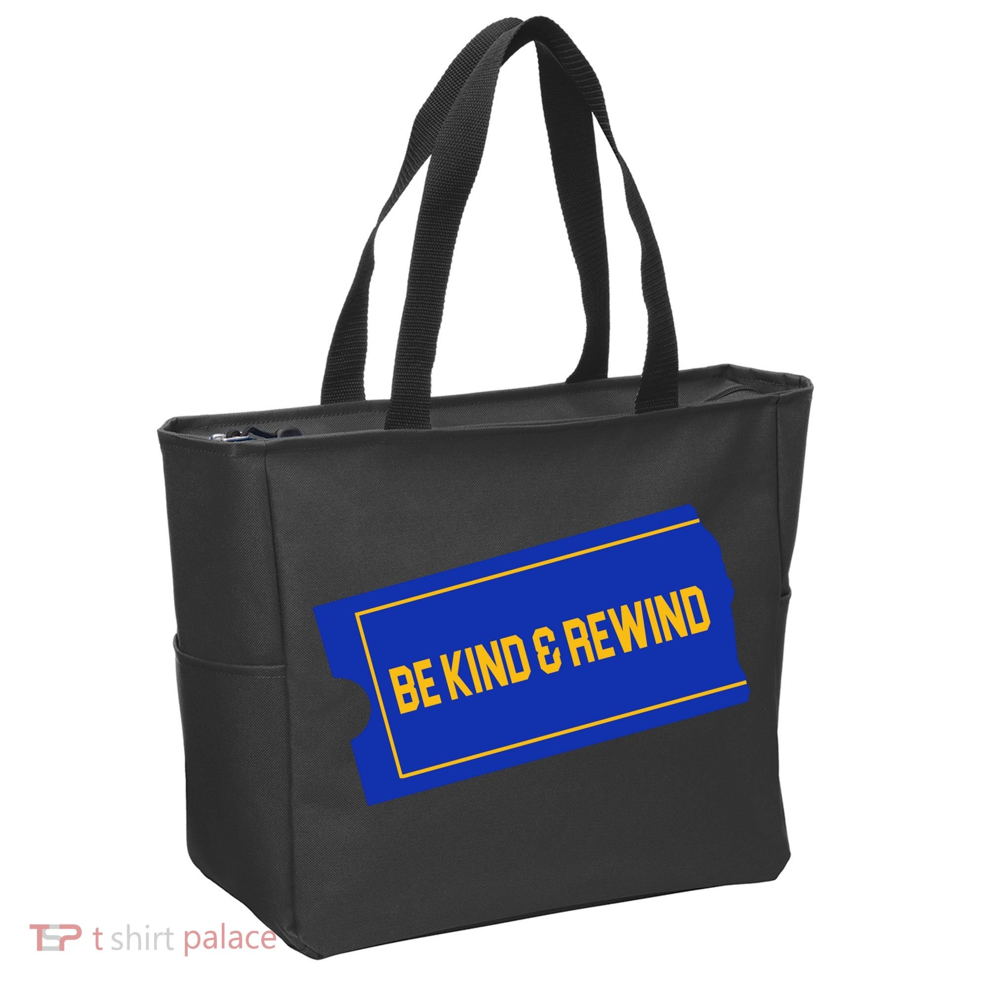 Funny 90s Be Kind Rewind Tote Bag