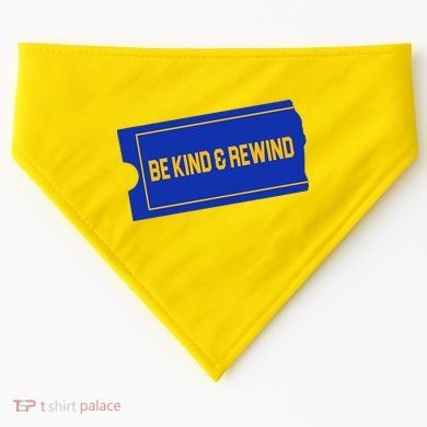 Funny 90s Be Kind Rewind USA-Made Doggie Bandana