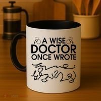 Funny A Wise Doctor Once Wrote Coffee Mug thumb 4