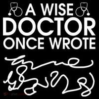 Funny A Wise Doctor Once Wrote Ornament thumb 1