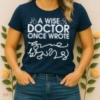 Funny A Wise Doctor Once Wrote Women's T-Shirt thumb 2