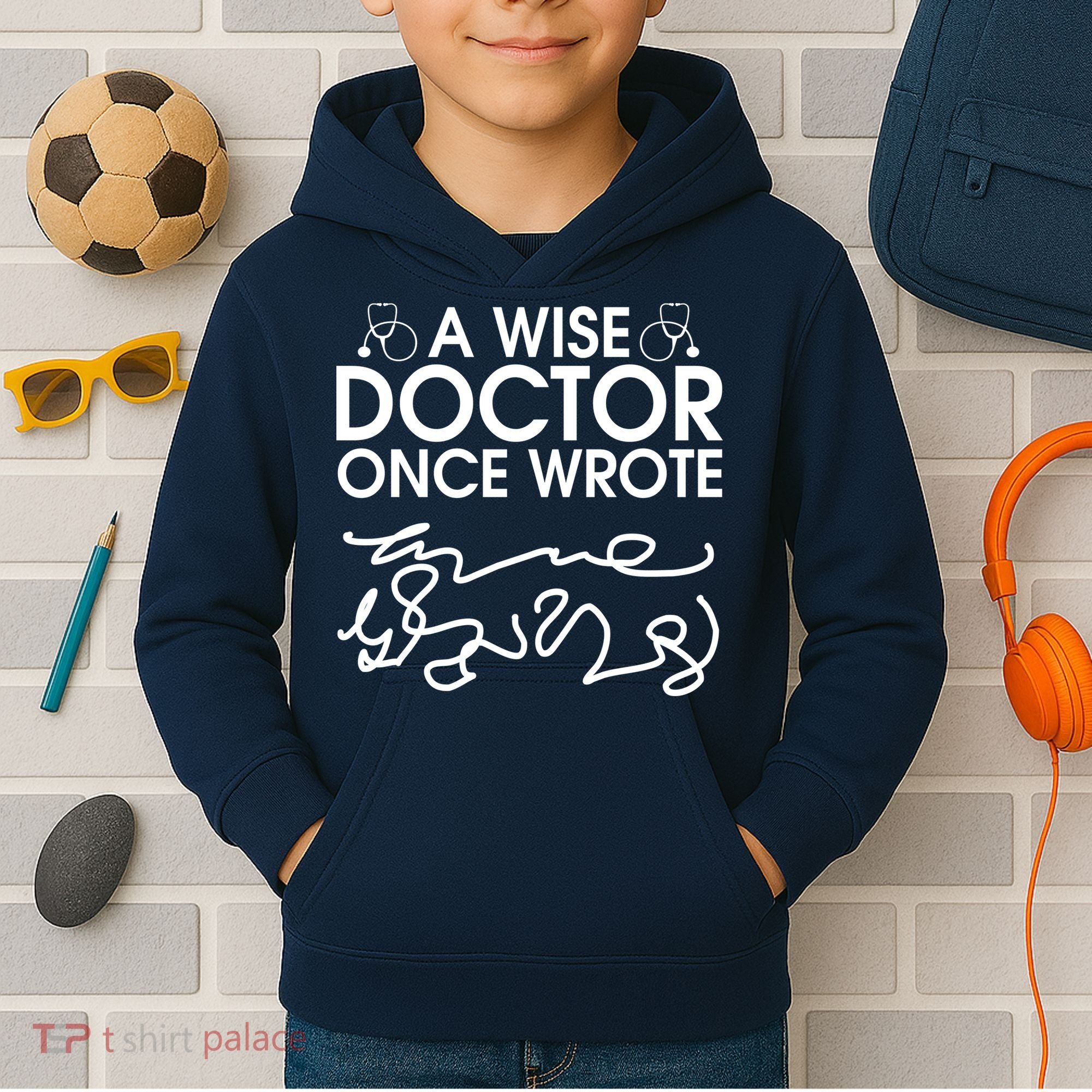 Funny A Wise Doctor Once Wrote Kids Hoodie