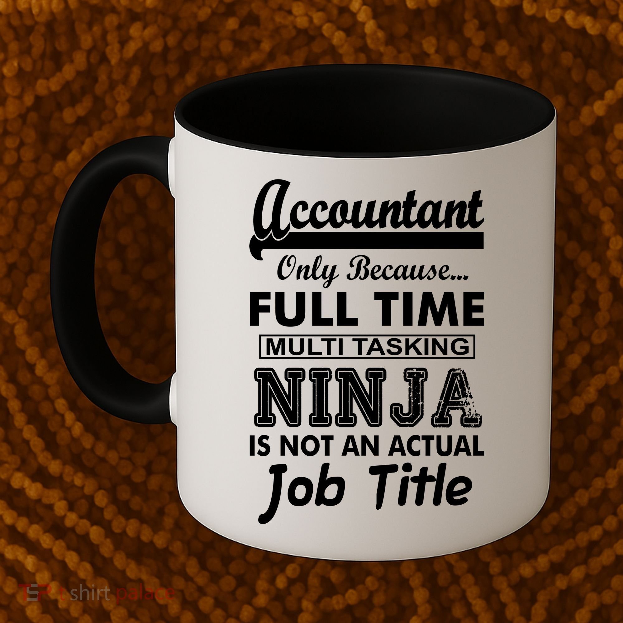 Funny Accountant Full Time Ninja Coffee Mug