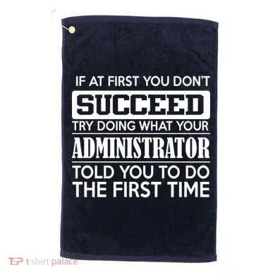 Funny Administrator Golf Towel