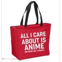 Funny All I Care About is Anime and Maybe Like 2 People Tote Bag thumb 2