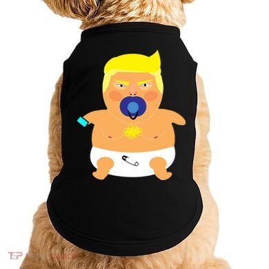 Funny Angry Baby Trump Balloon Doggie Tank